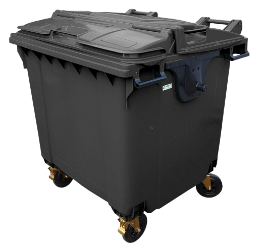 Pojemnik na odpady ESE 1100l Split-LID Brąz