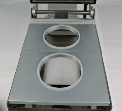 Matryca (ramka) do zgrzewarki tacek CAS CDS-01- dwa pojemniki okrągłe średnica 115mm