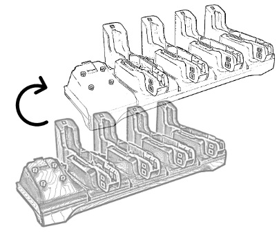 Zebra Adapter do stacji ładującej ET5x na ET40/45 ( CRDCUP-4S-ET5TOET4 )