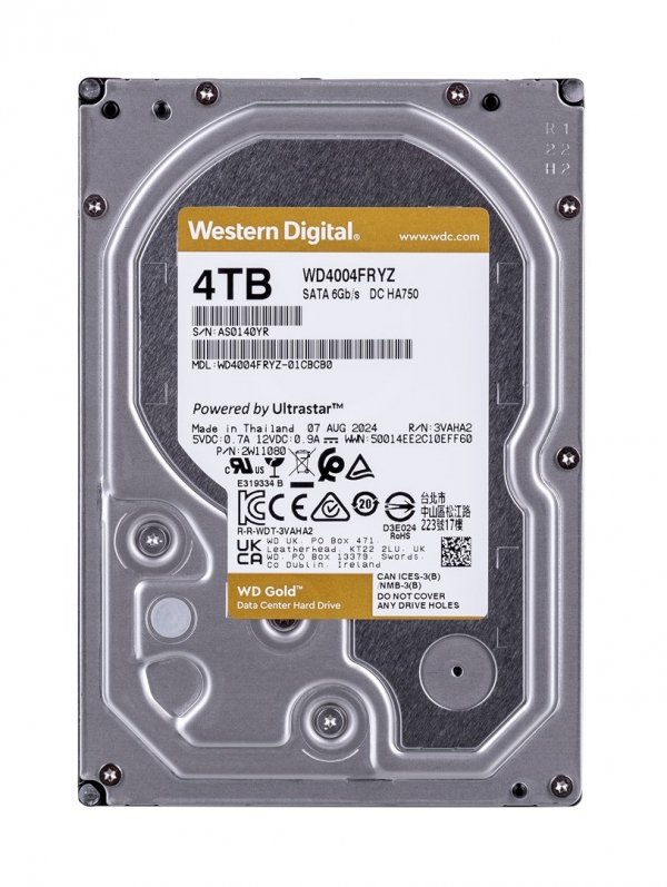 HA750 WD4004FRYZ (4 TB; 3.5"; SATA)