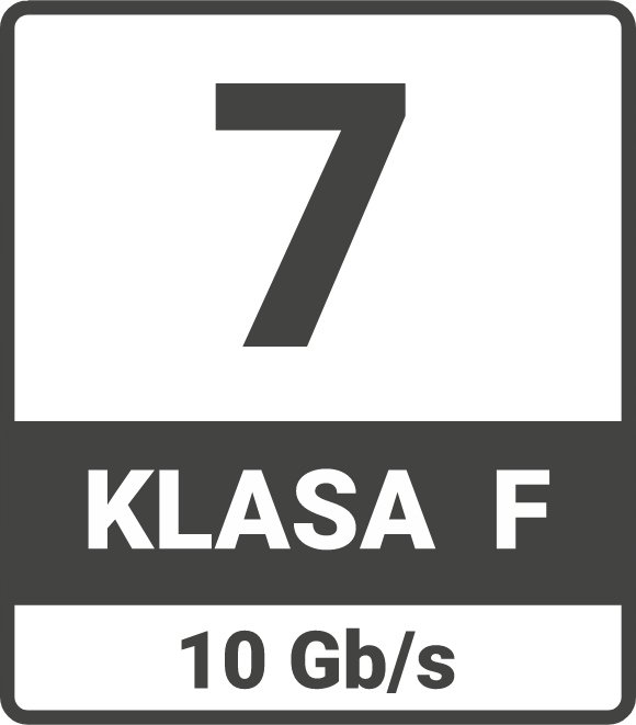 Kabel Skrętka S/FTP kat.7 drut 100m PE zewnętrzny suchy czarny