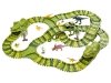 Duży Tor Samochodowy, Wyścigowy - Park Dinozaurów 270 El. ( 240 + 30 )