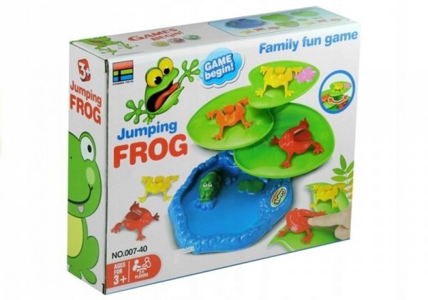 Wesoła Gra Zręcznościowa - SKACZĄCE ŻABKI &quot;Jumping frog&quot; Pchełki