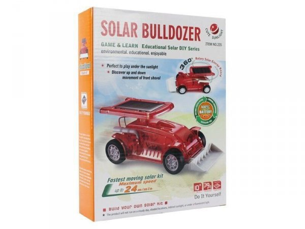 Zabawka Solarna - Buldożer - zestaw do samodzielnego złożenia