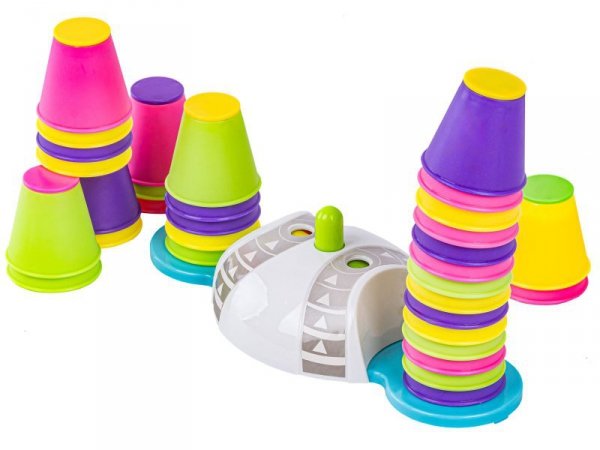 Edukacyjna gra zręcznościowa &quot;Stacking Game&quot;, Zbuduj wieżę, Układanka, Kolorowe kubeczki