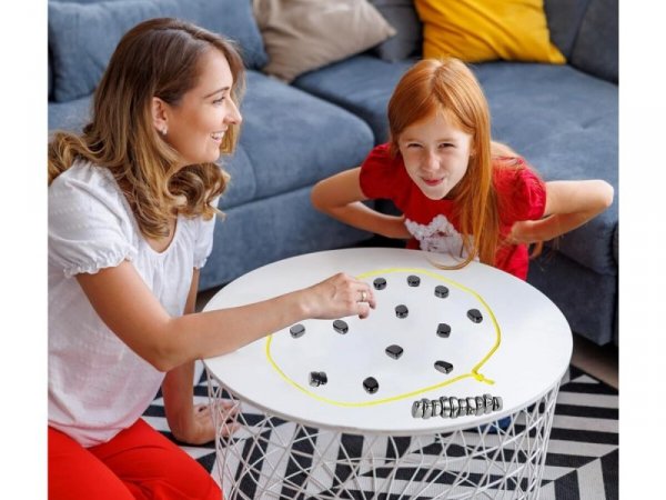 Gra Szachy Kamienie Magnetyczne Planszowa, Magnetyczna Gra Strategiczna, Magnetic Chess + Podkładka