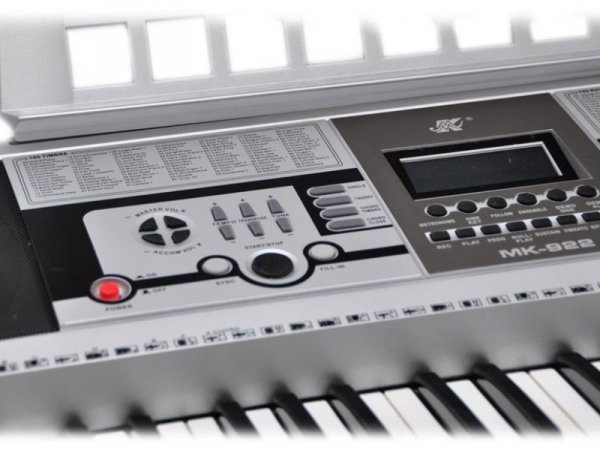 Keyboard MK-922 - duży wyświetlacz LCD, 61 klawiszy
