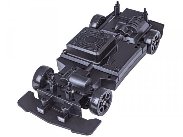 DUŻY Samochód Do Driftu Auto RC Drift 1:16 2,4 GHz PARA DYM 4WD Pomarańczowy Nissan GTR LED