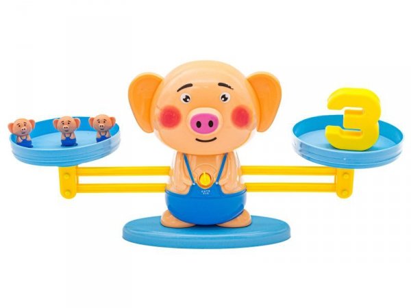 Gra Nauka Liczenia - Równoważnia Waga Szalkowa Świnka - Piggy Balance