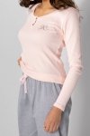 Piżama damska Momenti Per Me Linda Pink-Grey