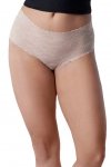 Figi damskie Julimex Bellie beżowe Maxi