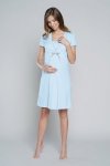 Koszula ciążowa Italian Fashion Felicita kr.rękaw niebieska