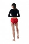 Figi damskie Julimex  Bellie czerwone maxi
