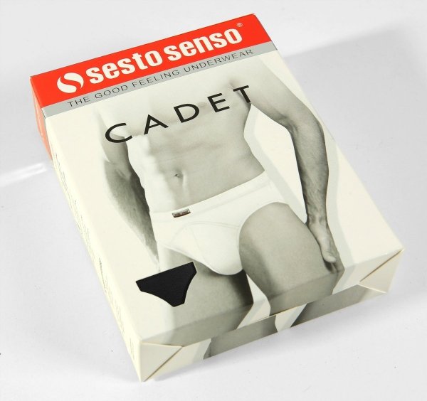 Slipy męskie Cadet czarne Sesto Senso