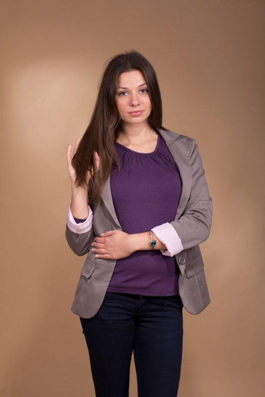 Bluzka damska Lookat Yasmine 3028 jeżyna