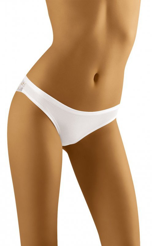 Figi damskie Wol-Bar Flossy Soft Białe