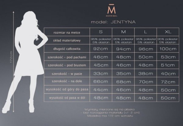 Sukienka Merribel Jentyna Black