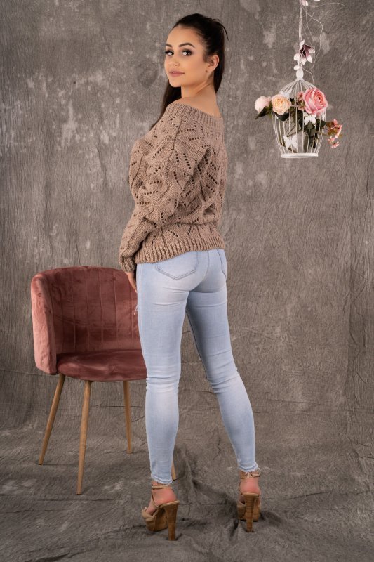 Sweter damski Merribel Manesa Mocca