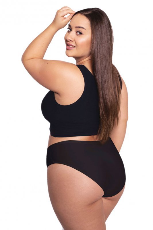 Figi damskie Julimex  Flexi-one plus size czarne