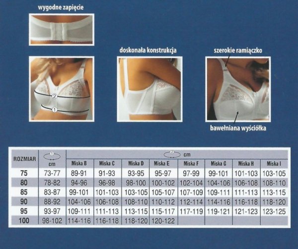 Biustonosz miękki Viki Danuta 578 czarny