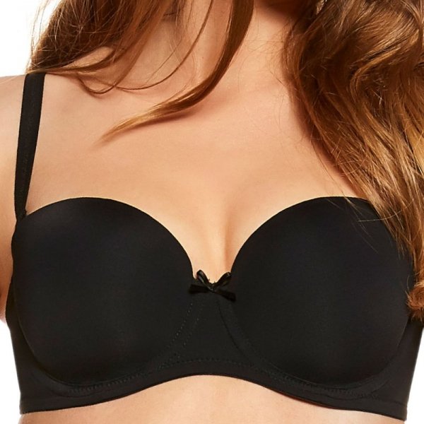 Biustonosz bardotka Henderson Ladies Raff 23446 czarny