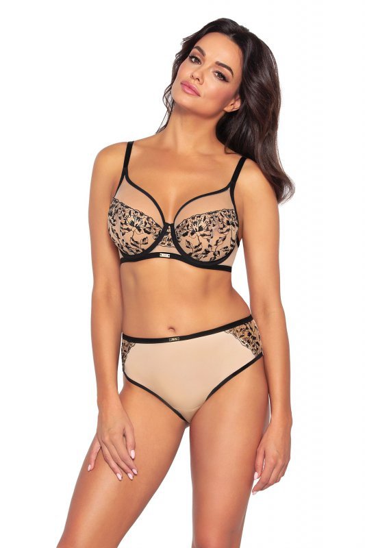 Figi damskie Ava Retro 2061/b beżowe