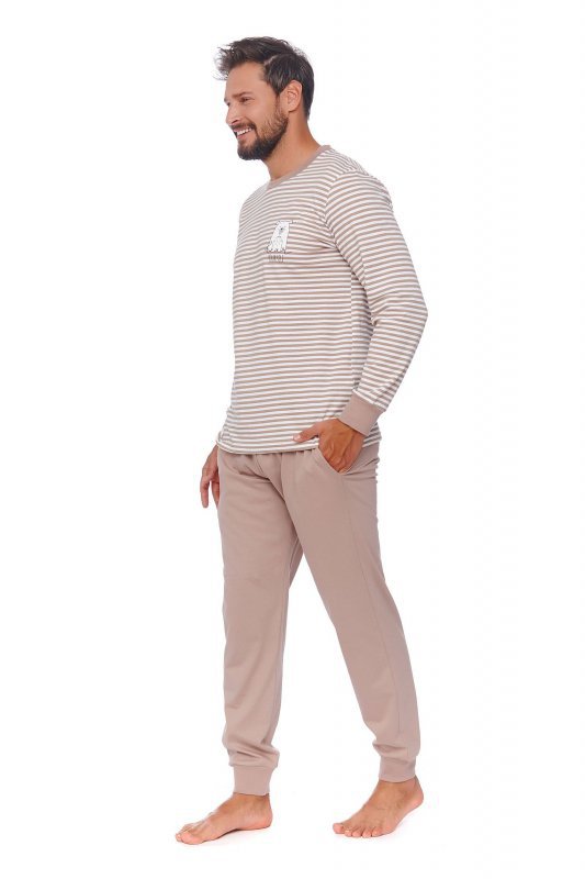 Piżama męska Doctor nap PMB 4530 beżowa