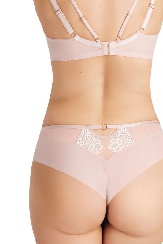 Figi damskie Romantic vibe 854 Brazyliany beżowe Gorsenia
