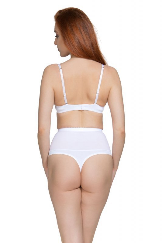 Damskie stringi modelujące Mitex białe