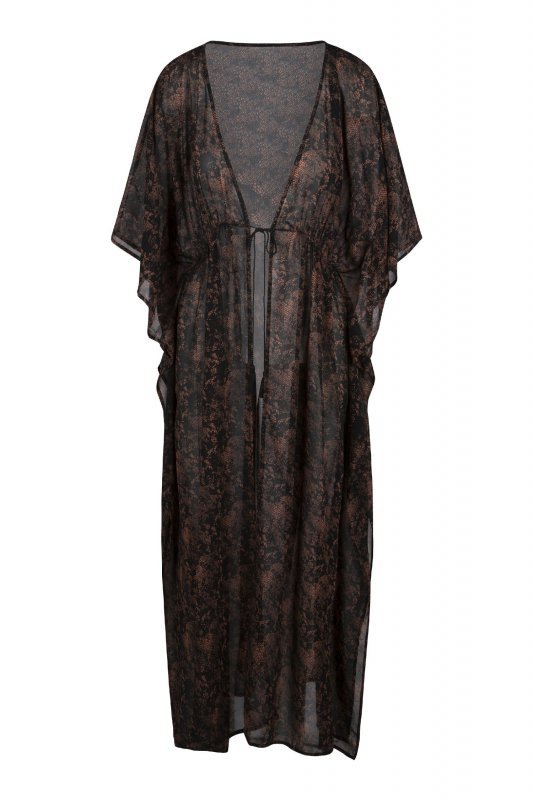 Kimono Sukienka plażowa Lingadore 7208P-1 czarne