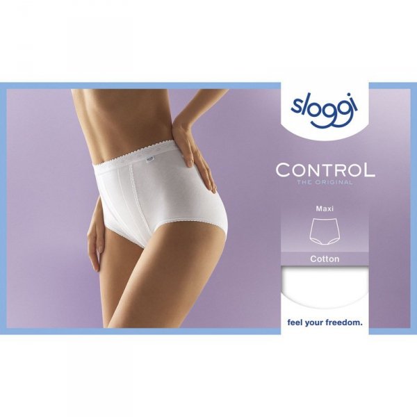 Figi damskie Control Maxi białe Sloggi