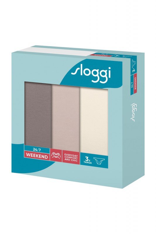 Figi damskie Weekend Tanga 3-pak M02 Sloggi
