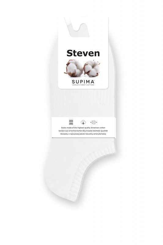 Stopki Steven Supima 157 002 białe