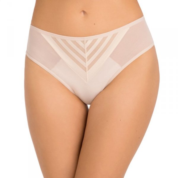 Figi damskie brazyliany Yoko 812/1 beżowe Gorsenia