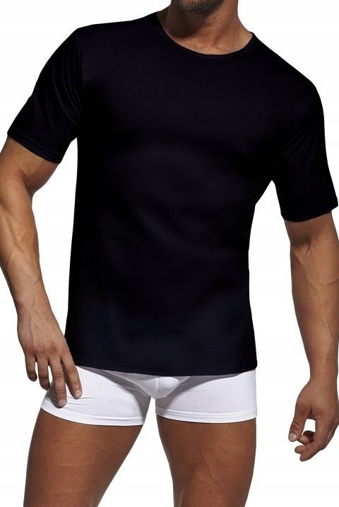 Koszulka męska Cornette Authentic 202 new czarna