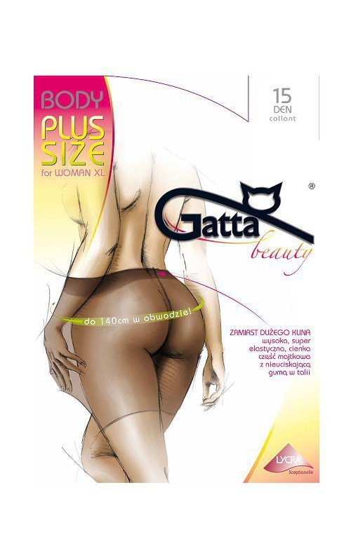Rajstopy Gatta Body Plus Size 15 den for Woman XL