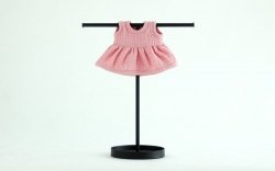 Lillitoy, sukienka muślinowa, dla lalki 21cm, różowa