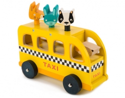 Tender Leaf Toys taksówka ze zwierzątkami