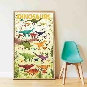 Poppik wielki plakat wyklejanka 32 naklejki dinozaury