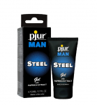 pjur MAN STEEL gel 50 ml - lubrykant na bazie silikonu pjur MAN STEEL gel 50 ml - lubrykant na bazie silikonu