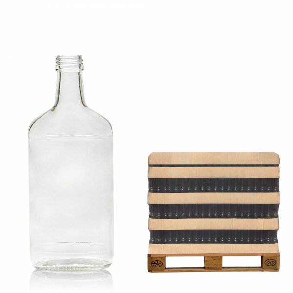 Szklana butelka PIERSIÓWKA 350 ml na alkohol – półpaleta 480 szt. idealna dla hurtu.