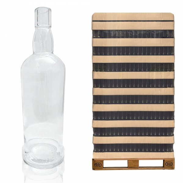 Szklana butelka GORA korek 700 ml na alkohol na palecie 1274 sztuk