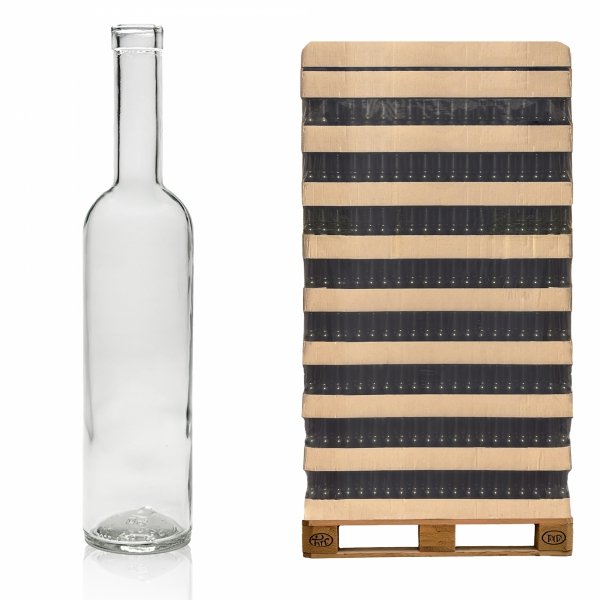 Szklana butelka Futura 500 ml na alkohol – paleta 1554 szt. idealna dla hurtu.