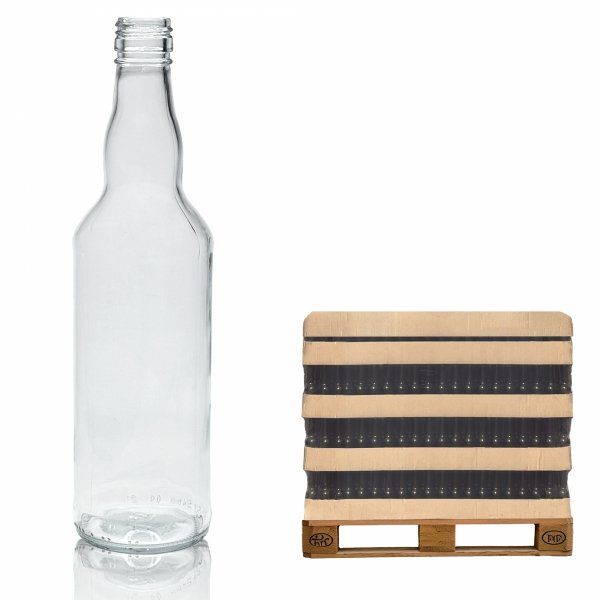 Szklana butelka Monopol 500 ml na alkohol – półpaleta 480 szt. idealna dla hurtu.