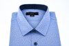 Koszula męska Slim DR918 - niebieska we wzór