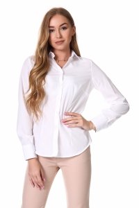 Koszula Damska Slim z długim rękawem - biała