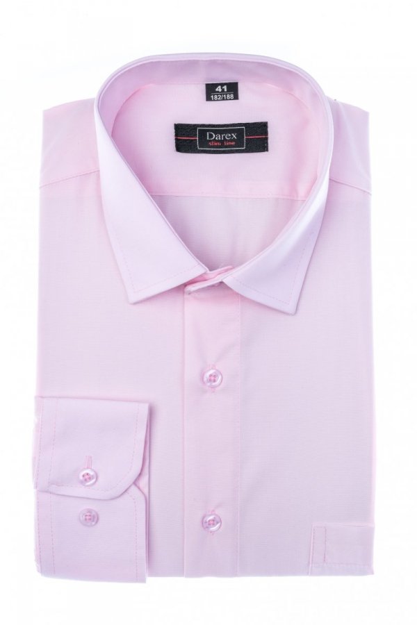 Koszula męska Slim - w kolorze różowym