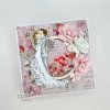 Kartka ręcznie robiona na Ślub z shakerem i złoceniem 007 | Craftvena