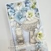 Kartka ręcznie robiona na Chrzest Święty z pudełkiem 02 | Craftvena