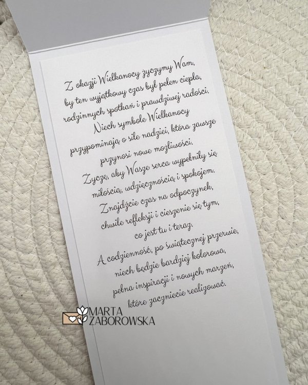Kartka wielkanocna z kurczakiem